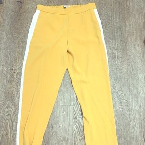 Babaton aritzia yellow dress pants